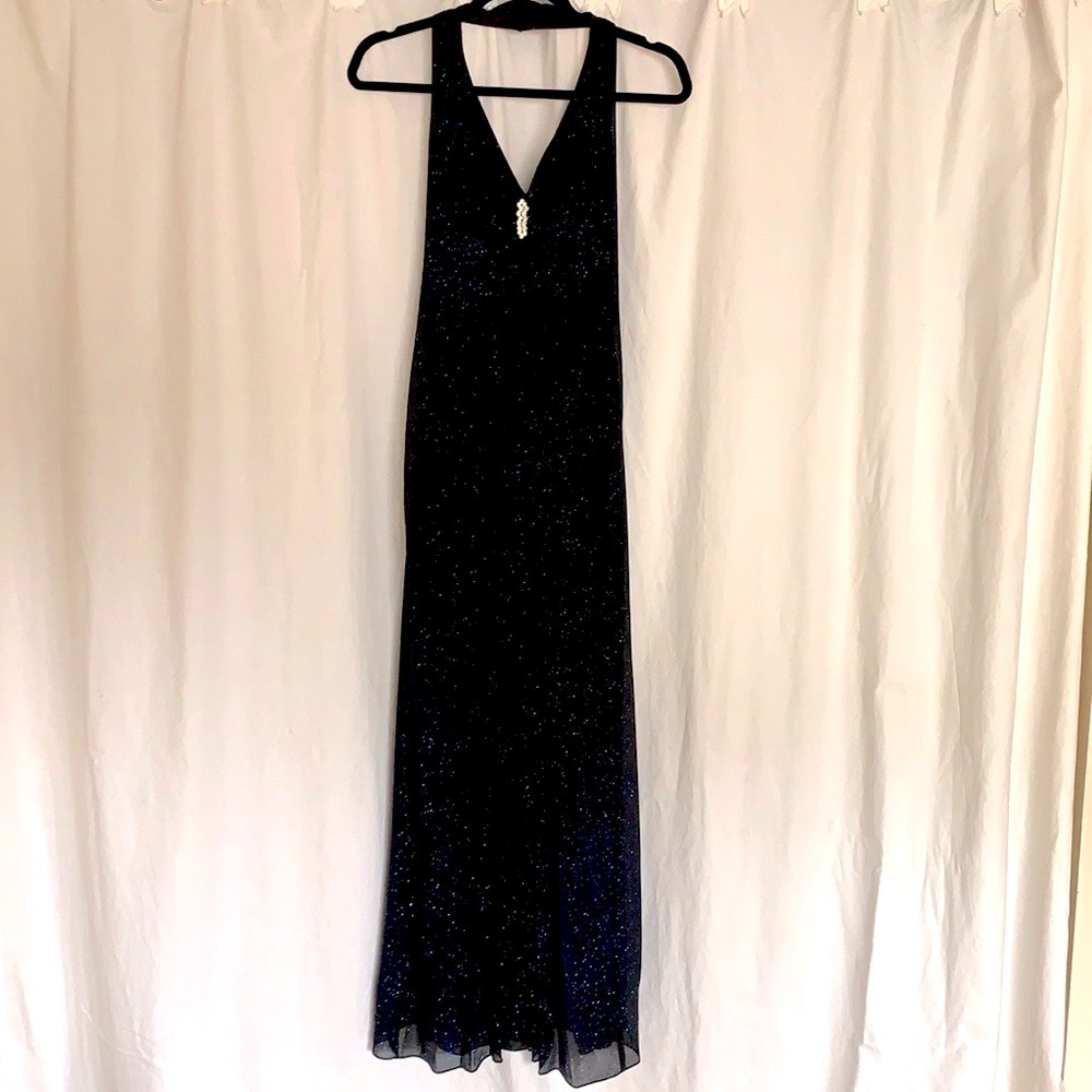 Navy Sparkly Formal Dress